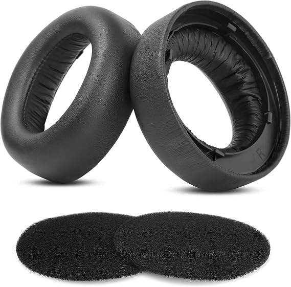 PS5 Replacement Earpads Compatible with Sony PlayStation 5 Pulse 3D PS5/PS4 New Version 2018 CUHYA-0080 Wireless Headphones Protein Leather Parts Ear Cushions