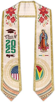 Class of 2025 Graduation Stole, 72 Graduation Sash Graduate Honor Stole Classic End Design