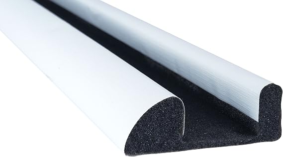 STORMGUARD 02SR6630914W White Internal Foam Under Door Draught Excluder