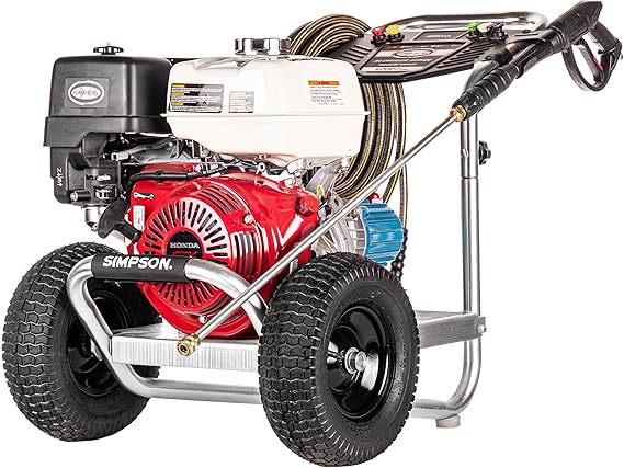 Simpson 4200 PSI Gas Pressure Washer, 4.0 GPM Commercial Power Washer, Cold Water, Honda GX390 Engine, 50 Hose, Aluminum Series, 49-State Compliant ALH4240