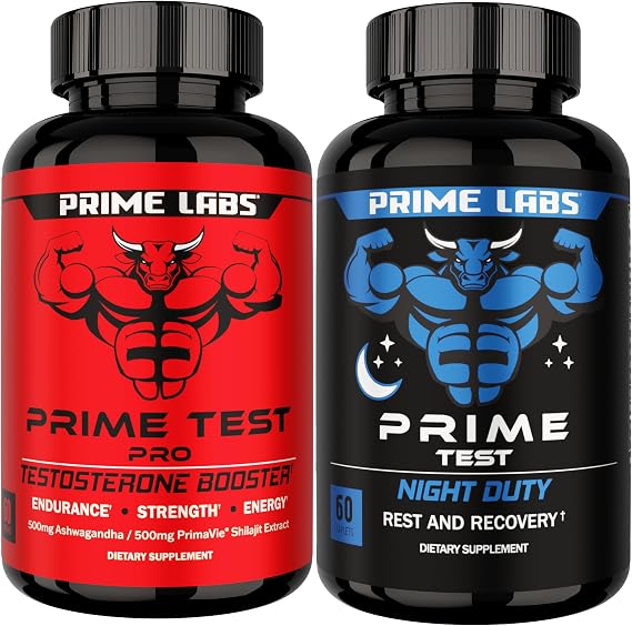 Prime Labs Prime Test Pro + Night Duty Sleep Supplement