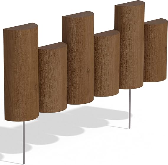 Greenes Fence 18 in. Half Log Edging (6 Pack, 9 ft. Total)