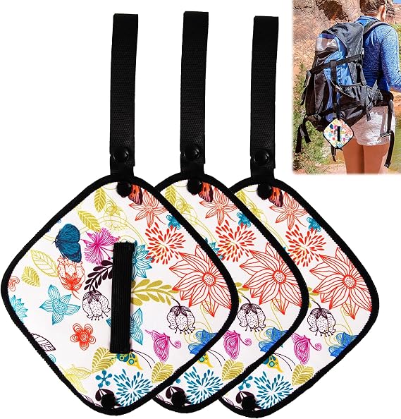 3 Pcs Pee Cloth for Women Hiking, Reusable Washable Toilet Paper, Towels Absorbent and Breathable, Female Post-Urination Wipes, Camping and Hiking Essentials, Backpacking Essentials for Women