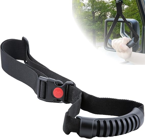 ecocstm Car Adjustable Grab Handles, Car Handle Strap Assist for Elderly