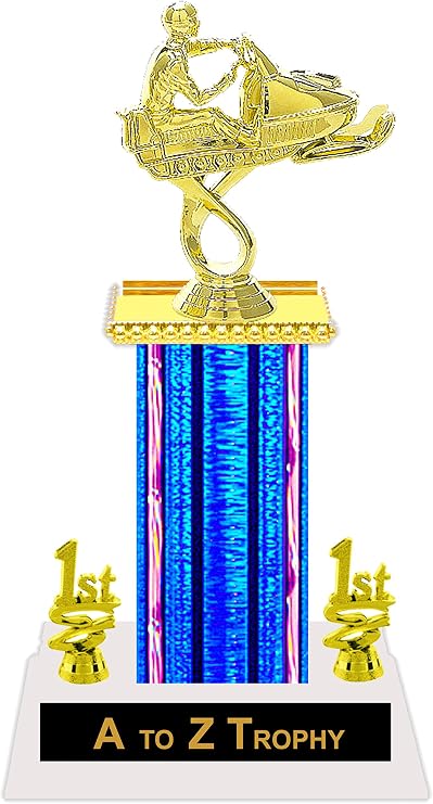 Trophies Snowmobile Trophy Awards 12" Sled Race Tournament Racing Free Engraving Color Choice