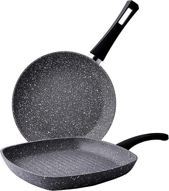 Karaca 153.03.08.0354 Gris Bio Granite Grill Pan, Medium