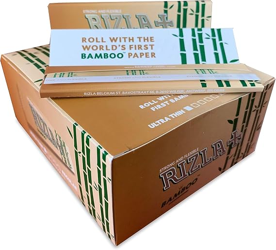 Rizla バンブー キングサイズ スリム 超薄型ローリングペーパー - 50冊