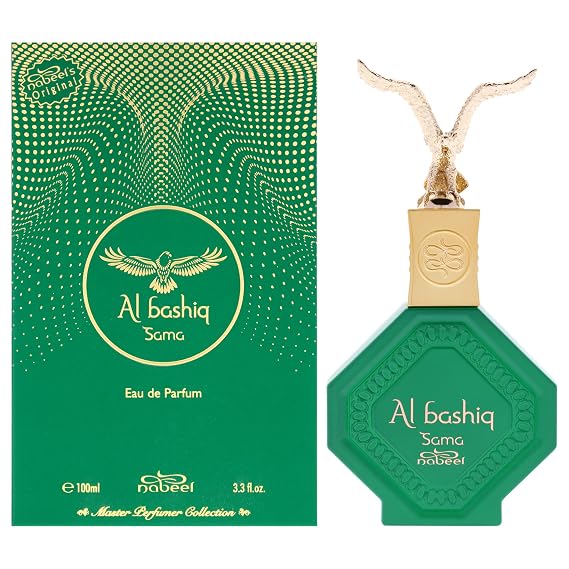 Nabeel Master Perfumer Collection - Al Bashiq Sama for Unisex - Arabian Perfume for Women & Men - Fragrance with Bergamot, Pineapple, Rose, Oud Scent - Arabic Cologne - Travel Size - 3.3 oz EDP Spray