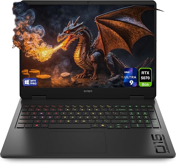 HP OMEN 16 Gaming Laptop, Intel Ultra 9-285H, 32 GB DDR5 RAM, 2 TB PCIe SSD, 16" WQXGA (2560x1600) 240Hz Display, Nvidia G-Force RTX 5070, RGB Backlit Keyboard, W11 Pro, Shadow Black