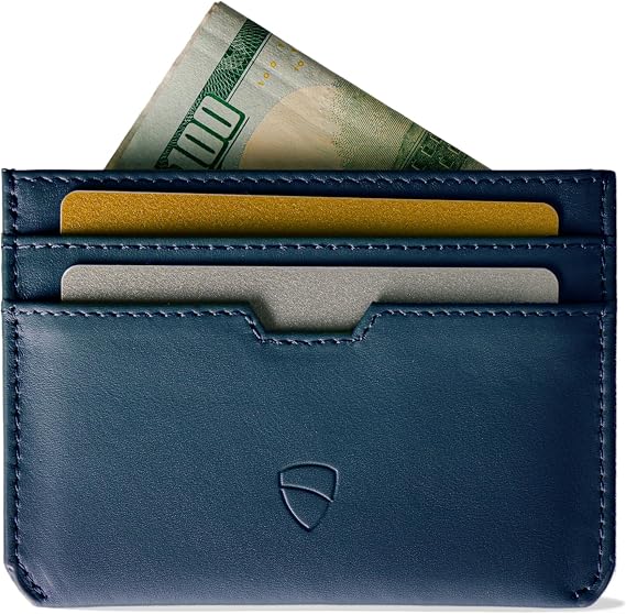 Vaultskin MOORGATE Slim Top-Grain Leather Credit Card Holder, RFID Wallet