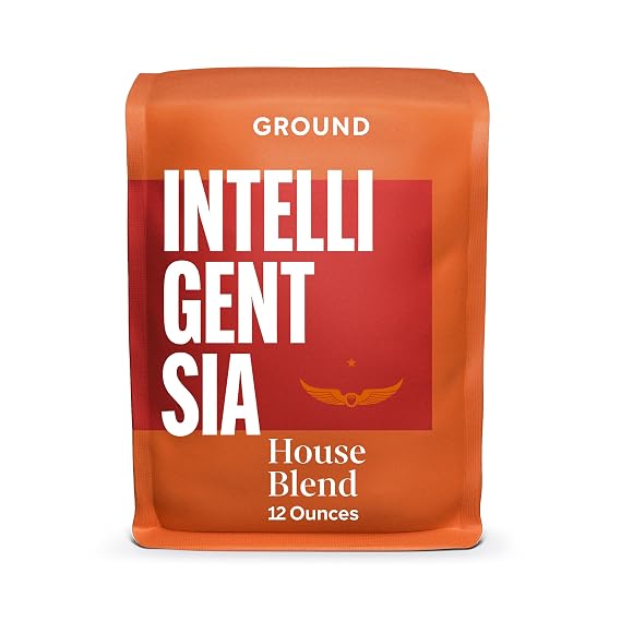 Intelligentsia Coffee, Light Roast Ground Coffee, 100% Arabica Coffee - House Blend 12 Ounce Bag
