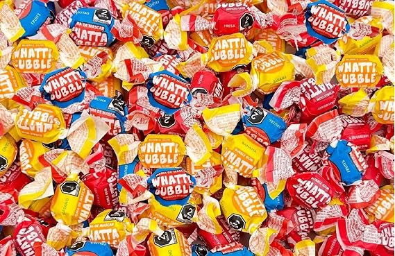 Bayside Candy What A Bubble Chewing Gum Fruit Flavors Assorted (1LB)