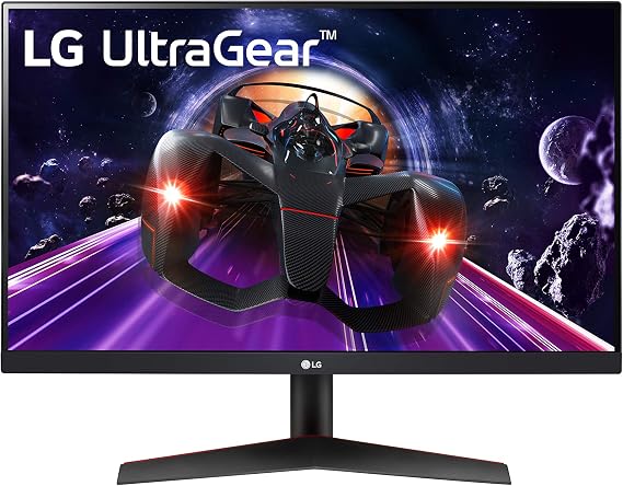 LG 24GN600-B UltraGear Gaming Monitor 24" Full HD (1920 x 1080) IPS Display, 1ms (GtG) Response Time, 144Hz Refresh Rate, AMD FreeSync Premium, HDR10, 3-Side Virtually Borderless Display,Black