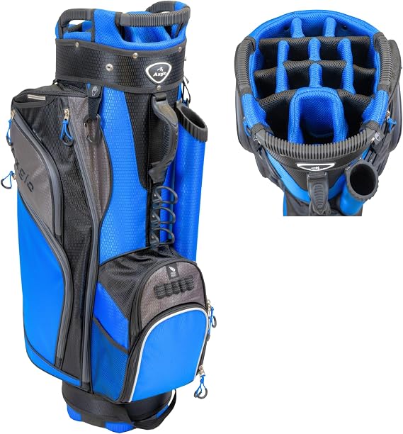 Golf Bag | Lightweight Golf Cart Bag A181 | 14-Way Full-Length Dividers | Golf Bags for Men & Women | Ultra Durable & Water-Resistant | Ample Storage | Built-in Cooler Pocket | Padded Shoulder Strap