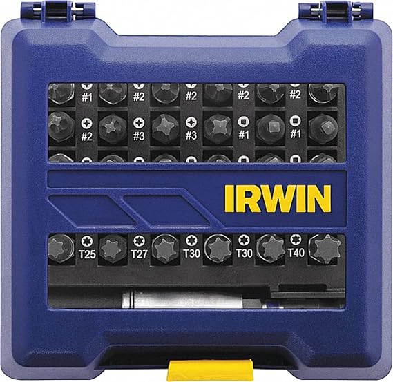 IRWIN Impact Screwdriving Bit Set, Assorted, 31 Piece (IWAF1331)