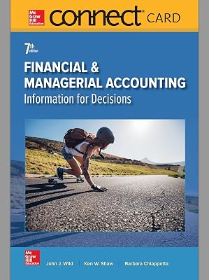 Connect Access Card for Financial and Managerial Accounting 7th Edition