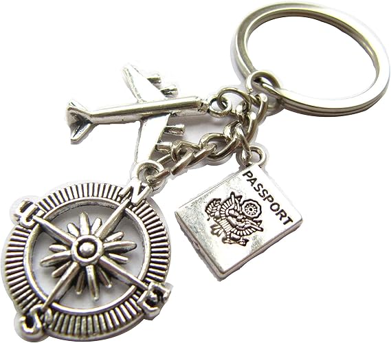 No Matter Where - Map of the World & Best Friend Keychains