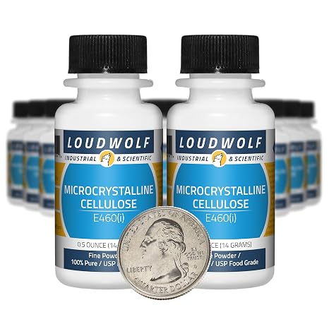 Microcrystalline Cellulose / 10 Ounces / 20 Bottles / 100% Pure USP Food Grade/Fine Powder