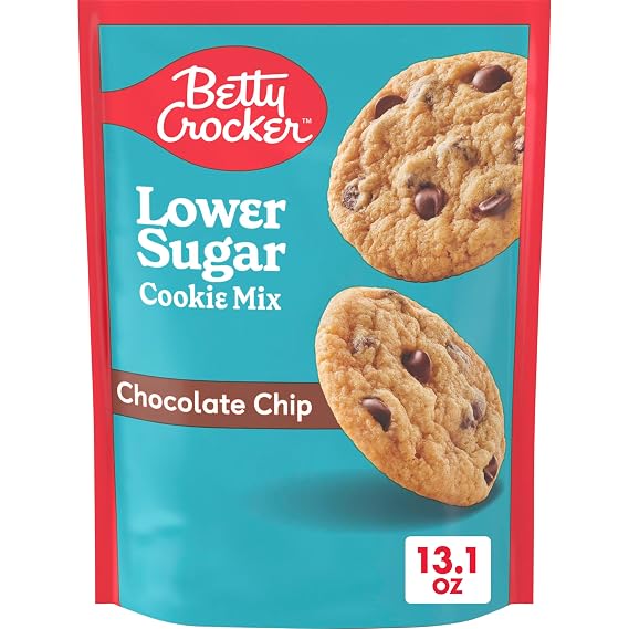 Betty Crocker Lower Sugar Cookie Mix, Chocolate Chip, 13.1 oz