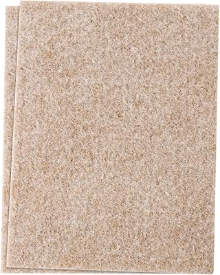 Soft Touch Self-Stick Furniture Felt Sheet for Hard Surfaces to Cut into Any Shape - Oatmeal, 4-12 x 6 sheets, Linen 2 pack