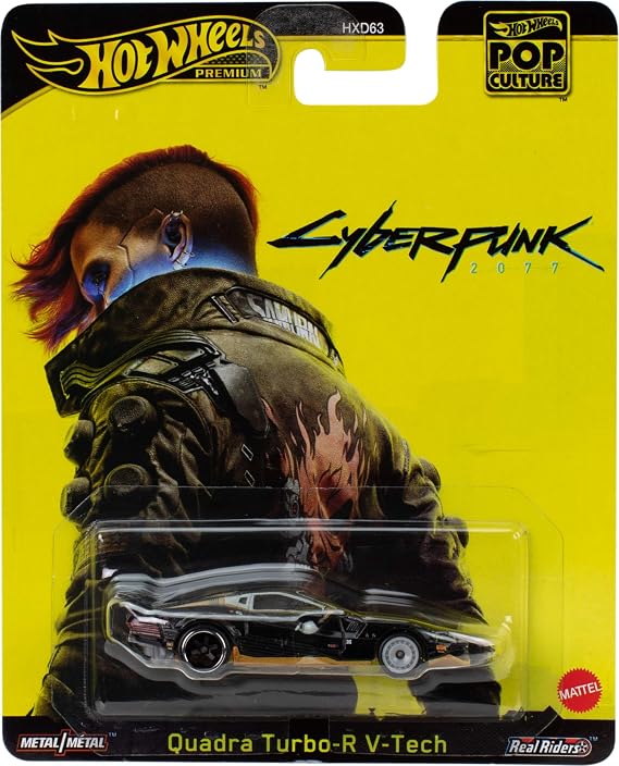 Hot Wheels Premium - Pop Culture : Cyberpunk 2077 Quadra Turbo-R V-Tech (1/64)