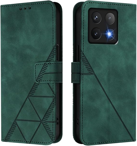 Case for Xiaomi 14T Pro with Card Holder.Holder Green