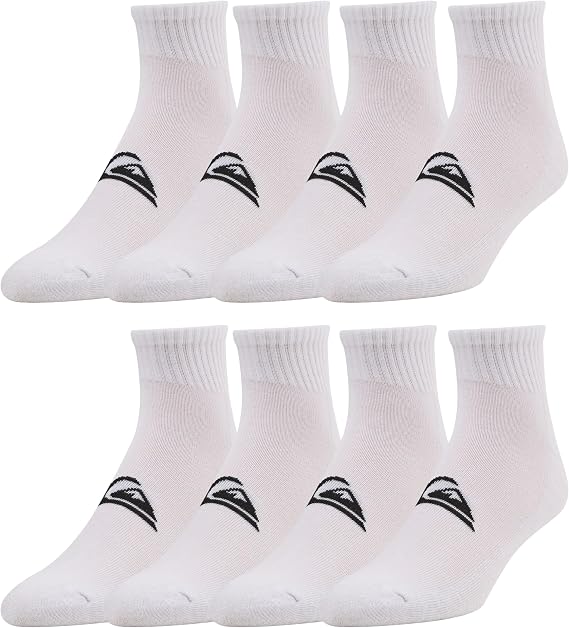 Quiksilver Mens Socks 8 Pairs Ankle Socks for Men Premium Athletic Shoe Size 8-12