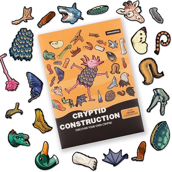 Cryptid Construction kit, Monster Fridge Magnet Creature Creation Kit, Magnetic Animals by VMNlooking (Magnet)