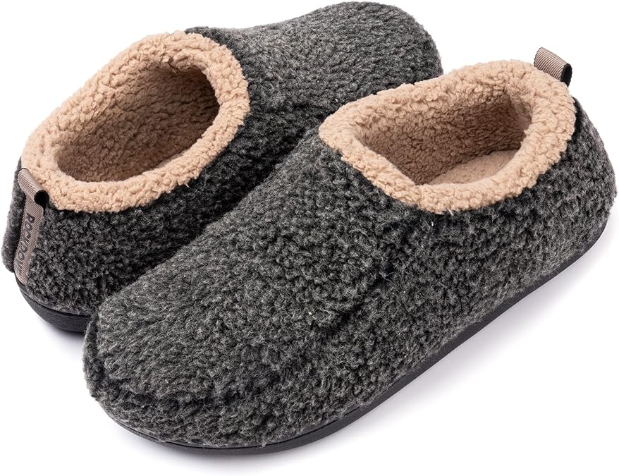 RockDove Men's Nomad Slipper with Memory Foam | Indoor/Outdoor Sole, Non-Slip, Memory Foam, Machine Washable, Lightweight, Comfortable, Warm, Skin-Friendly, Gift-Ready