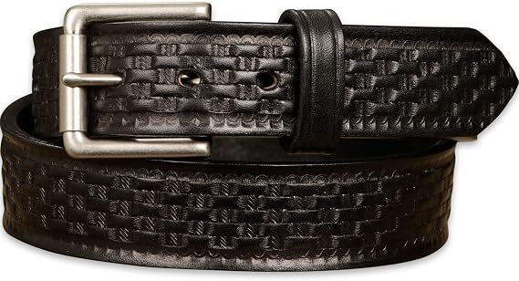 Bullhide Belts Mens Basket Weave Leather Belt, 1.50" Wide