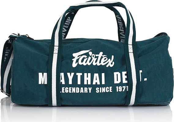 Fairtex BAG9 Retro Barrel Bag, Thai Boxing Muay Thai MMA Gym Travel Duffel