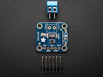 Adafruit INA169 60V 5A DC Current Sensor Breakout - Analog Output, High Side Current Measurement, 5-pin Header & 3.5mm Terminal Plug
