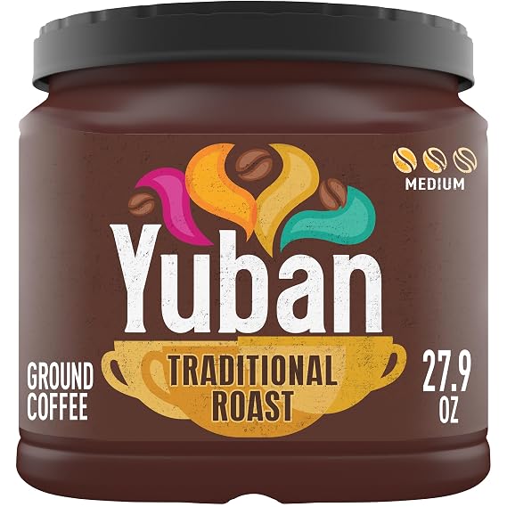 Yuban Ground Coffee, Traditional Roast, 27.9 oz Canister