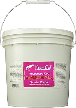 Rep-Cal SRP00210 Phosphorous-Free Calcium Ultrafine Powder Reptile/Amphibian Supplement with Vitamin D3, 7-Pound