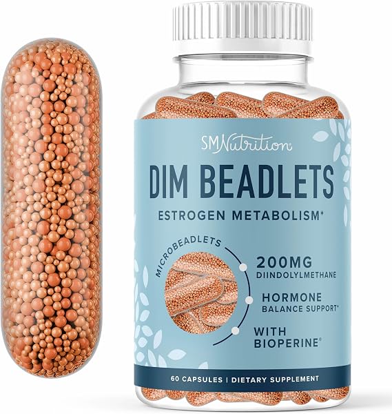 DIM Supplement 200 mg for Hormone Balance, Delayed-Release Microbeadlets