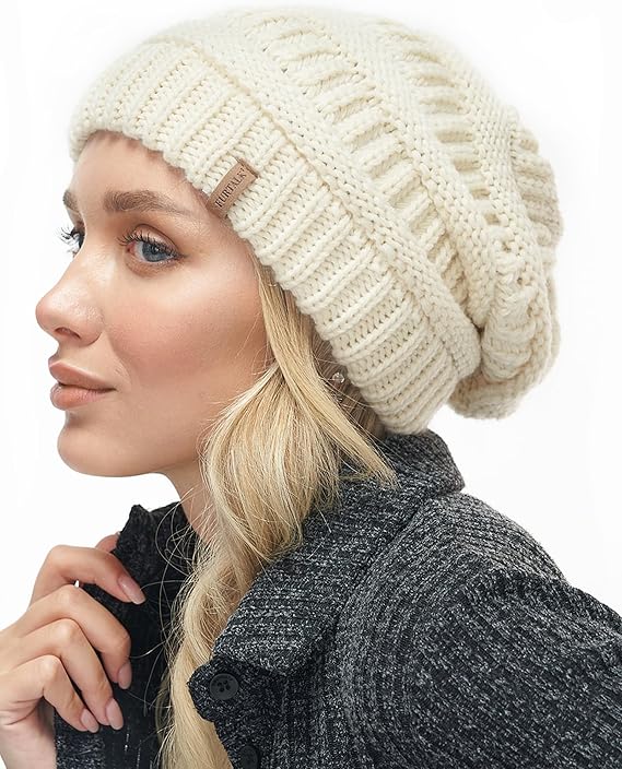 FURTALK Womens Winter Knit Slouchy Beanie Hat Warm Knitted Skull Ski Cap Hats for Women