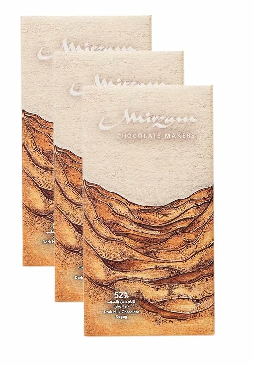 Mirzam Ragag, Dark Chocolate with Arabic Bread 52% 3-PACK