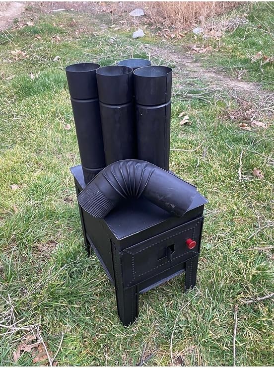 Soba Kamp Çadır Karavan Sobası Seti Sac Soba