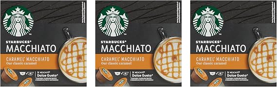 Starbucks by Nescafe Dolce Gusto Caramel Macchiato Coffee Pods (Pack of 3)