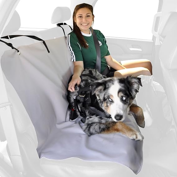 Bergan Universal Automotive Rear Bench Seat Cover, Gray