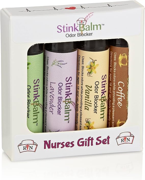 StinkBalm Odor Blocker Nurses Gift Set 4 Pack