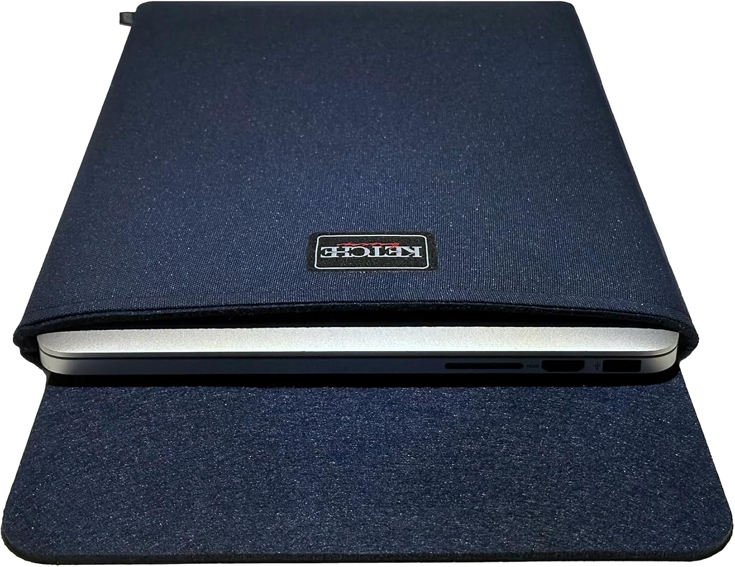 Laptop Kılıfı - Yumuşak Kumaş Laptop Taşıma Kılıfı Lacivert MacBook Air 13 inç 2023-2026 M2/M3/M4/M5 Uyumlu