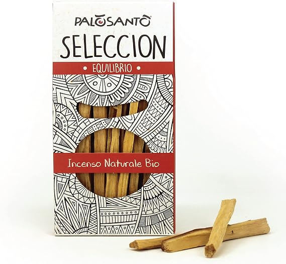 Palo Santo Sticks from Peru Seleccion Quality - Thinly Sliced Natural Incense Sticks Easy to Light - Wild Harvested & Sustainably Sourced - Original Bursera Graveolens - 5 Sticks
