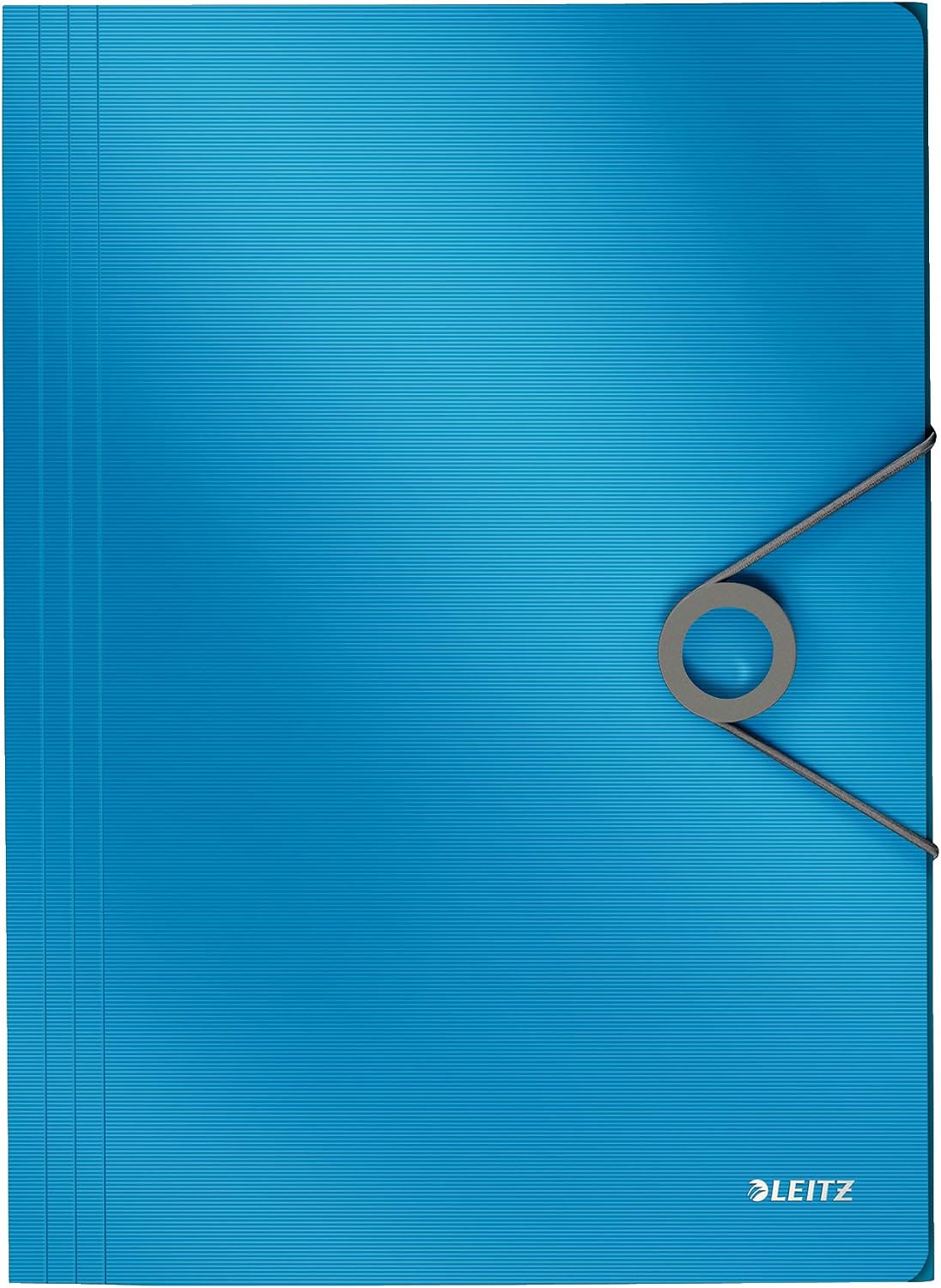 Leitz Solid Thin Rubber File, 150 Page Capacity, Light Blue, 45631030