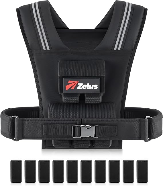 ZELUS Weighted Vest Men, 23lbs/36lbs/45lbs Adjustable Weight Vest
