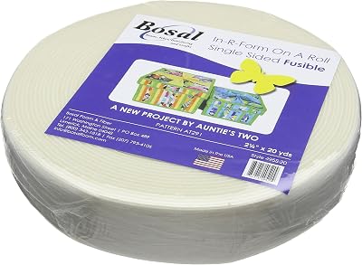 Bosal in-R-Form Plus, Single Side Fusible, 2.25 X 20yds, Color White