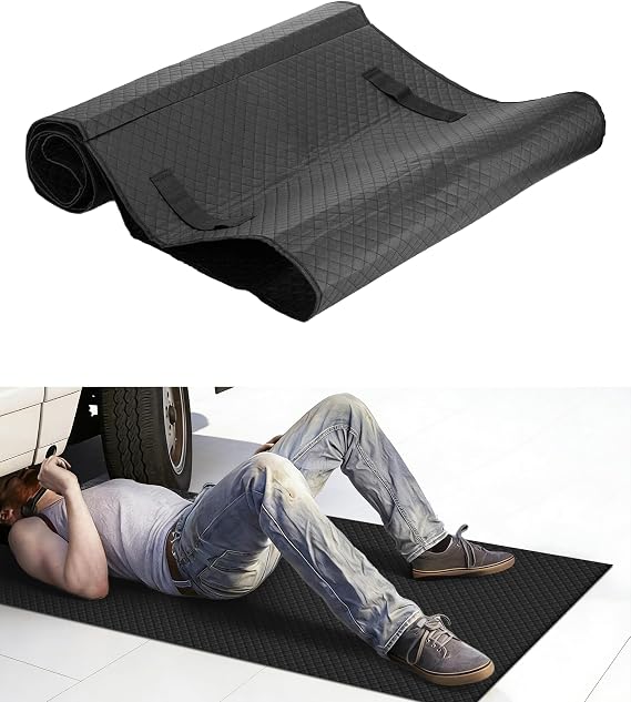 Creepers Automotive,Car Accessories Rolling Mat,60x28 Inch Portable Foldable Mechanics Mat with Storage Bag for Car Repairs,Suitable for All Vehicles,Sedans,SUVs,Trucks