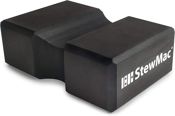 StewMac Hi-Lo Featherweight Guitar Neck Rest - Dual Height Support | Stable Scratch-Free Setups and Maintenance, Two Heights for Electric or Acoustic, Wide 2-3/8" Cradle, Safe for All Finishes