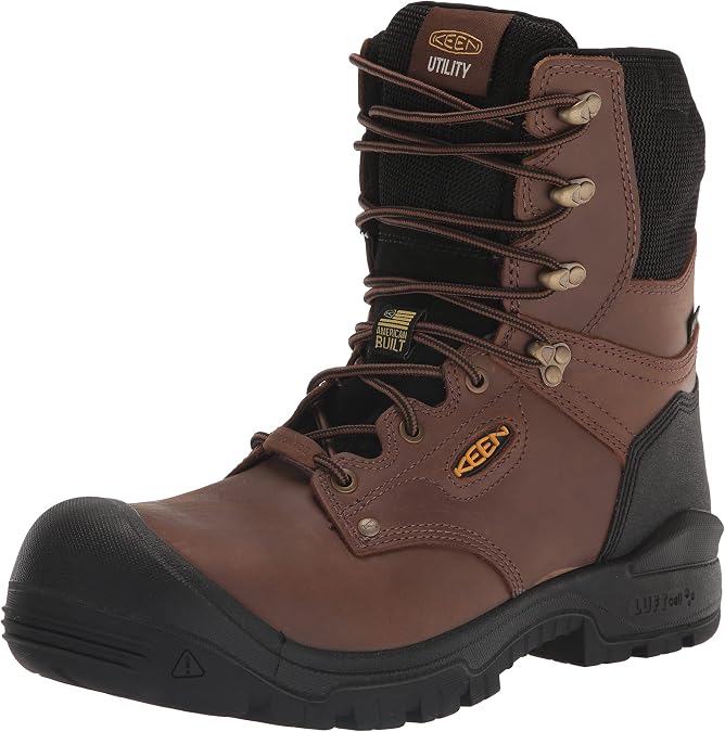 KEEN Utility Men's Independence 8" Leather Waterproof Composite Toe Work Boots