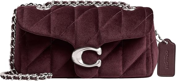 COACH Women's Quilted Leather Tabby 20 Shoulder Bag, Lh/Merlo , One Size